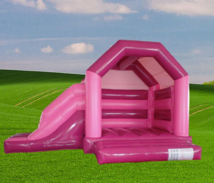Pink Side Slide Combo Bouncy Castle 1186