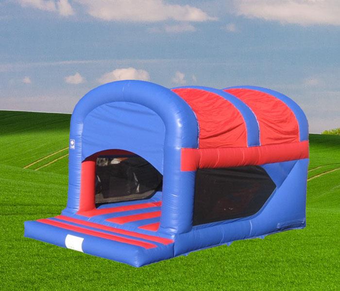 Garden Jump and Rear Slide Red and Blue Bouncy Castle 1162